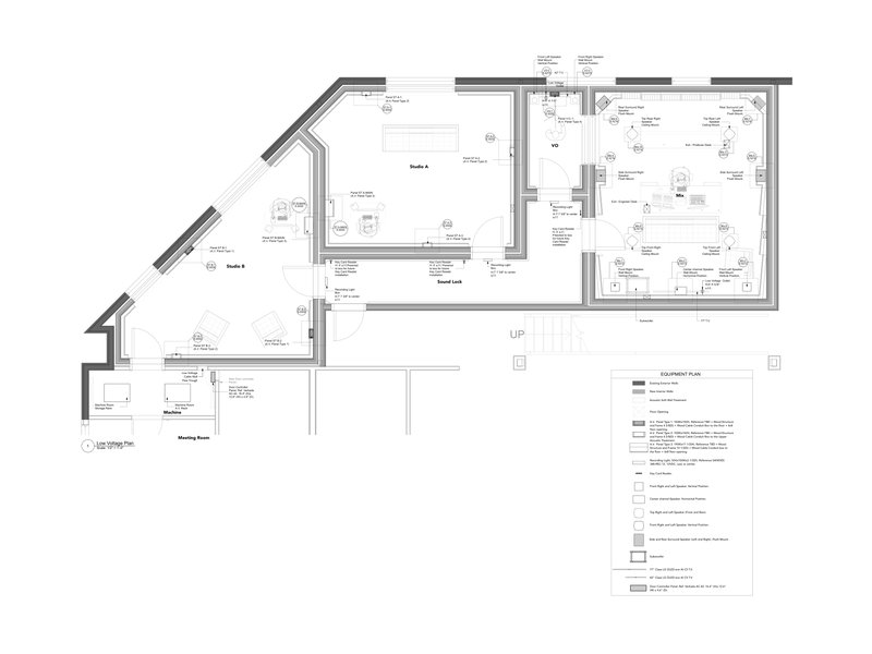 Studio low-voltage floor plan